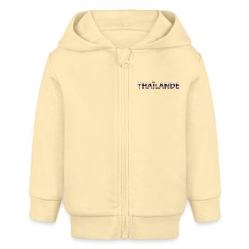 Flag of Thailand - Baby Organic Zip-up Hoodie by Stanley/Stella - cream - Front