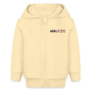 Drapeau Malaisie - Veste à capuche bébé bio Stanley/Stella - crème - Devant