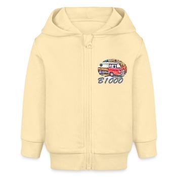 B1000 Pritsche Barkas - Baby Organic Kapuzenjacke Baby Connector von Stanley/Stella - Creme - Vorne