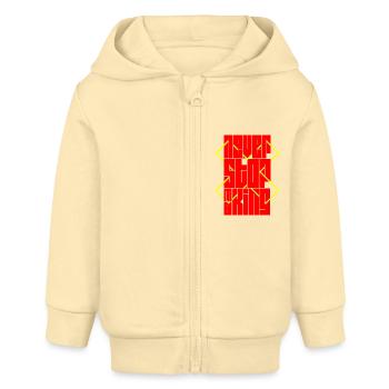 Never Stop Making - Baby Organic Kapuzenjacke Baby Connector von Stanley/Stella - Creme - Vorne