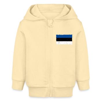 Estland - Baby Organic Kapuzenjacke Baby Connector von Stanley/Stella - Creme - Vorne