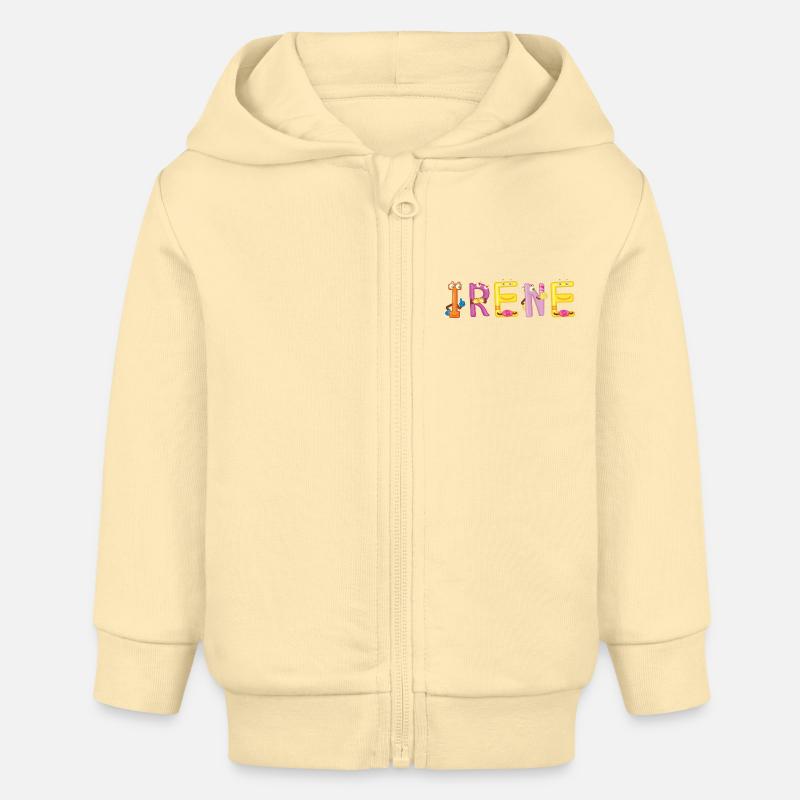 Irene - Veste à capuche bébé bio Stanley/Stella - crème