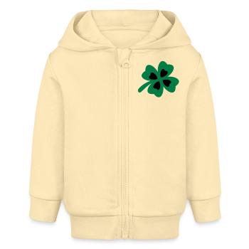 kleeblatt - Baby Organic Kapuzenjacke Baby Connector von Stanley/Stella - Creme - Vorne