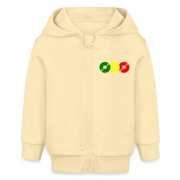 Reggae records - Veste à capuche bébé bio Stanley/Stella - crème - Devant