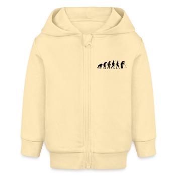 Evolution Fotograf - Baby Organic Kapuzenjacke Baby Connector von Stanley/Stella - Creme - Vorne