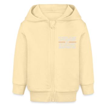 Guten Morgen, Halt die Fresse - Baby Organic Kapuzenjacke Baby Connector von Stanley/Stella - Creme - Vorne