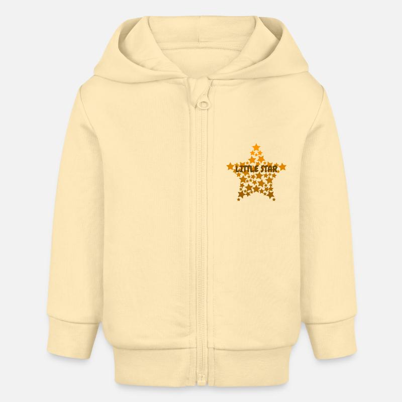 PETITE ÉTOILE - Veste à capuche bébé bio Stanley/Stella - crème