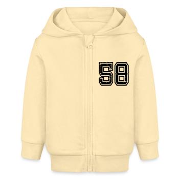 58 Sivas used look - Baby Organic Kapuzenjacke Baby Connector von Stanley/Stella - Creme - Vorne