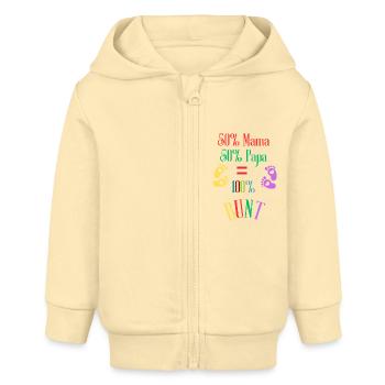 Baby Strampler 50% - Baby Organic Kapuzenjacke Baby Connector von Stanley/Stella - Creme - Vorne