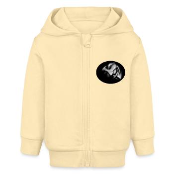 anonym - Baby Organic Kapuzenjacke Baby Connector von Stanley/Stella - Creme - Vorne