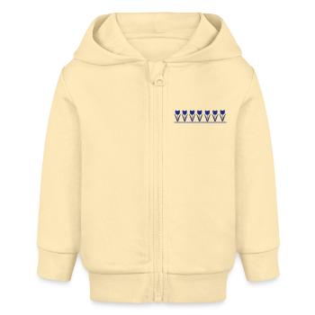 Tulpen - Baby Organic Kapuzenjacke Baby Connector von Stanley/Stella - Creme - Vorne