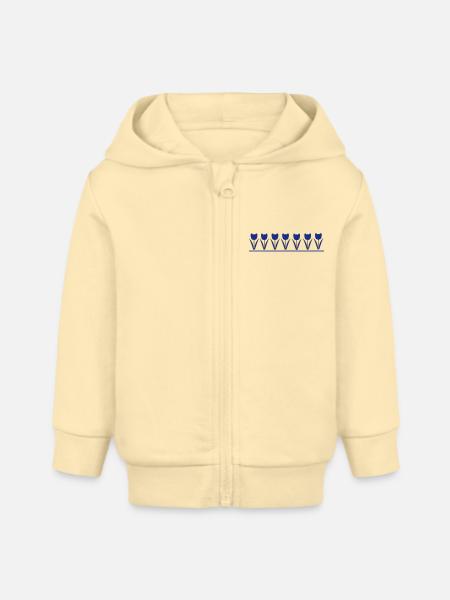 Tulpen - Baby Organic Kapuzenjacke Baby Connector von Stanley/Stella - Creme