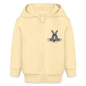hunger essen moehre karotte lecker klein baby sues - Baby Organic Kapuzenjacke Baby Connector von Stanley/Stella - Creme - Vorne