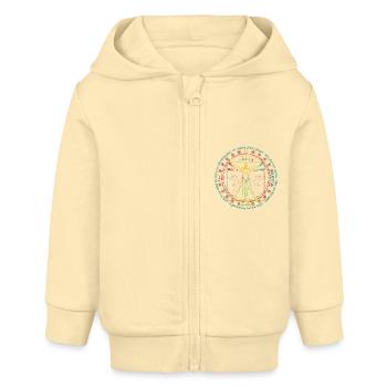 Vitruve Cosmo Wise Man - Veste à capuche bébé bio Stanley/Stella - crème - Devant