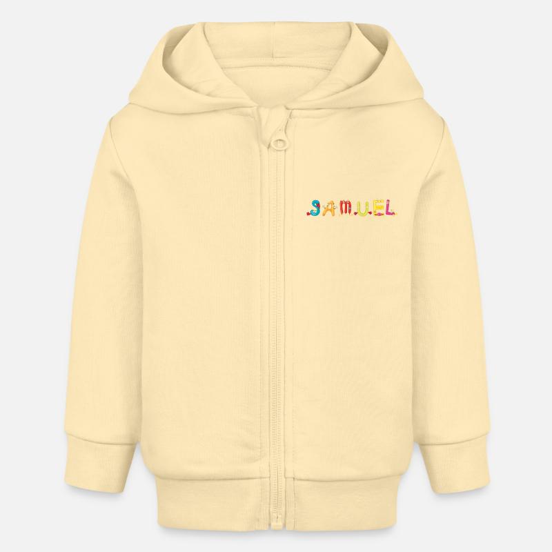 Samuel - Veste à capuche bébé bio Stanley/Stella - crème