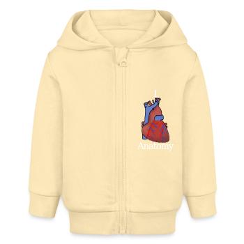 I love Anatomy - Veste à capuche bébé bio Stanley/Stella - crème - Devant