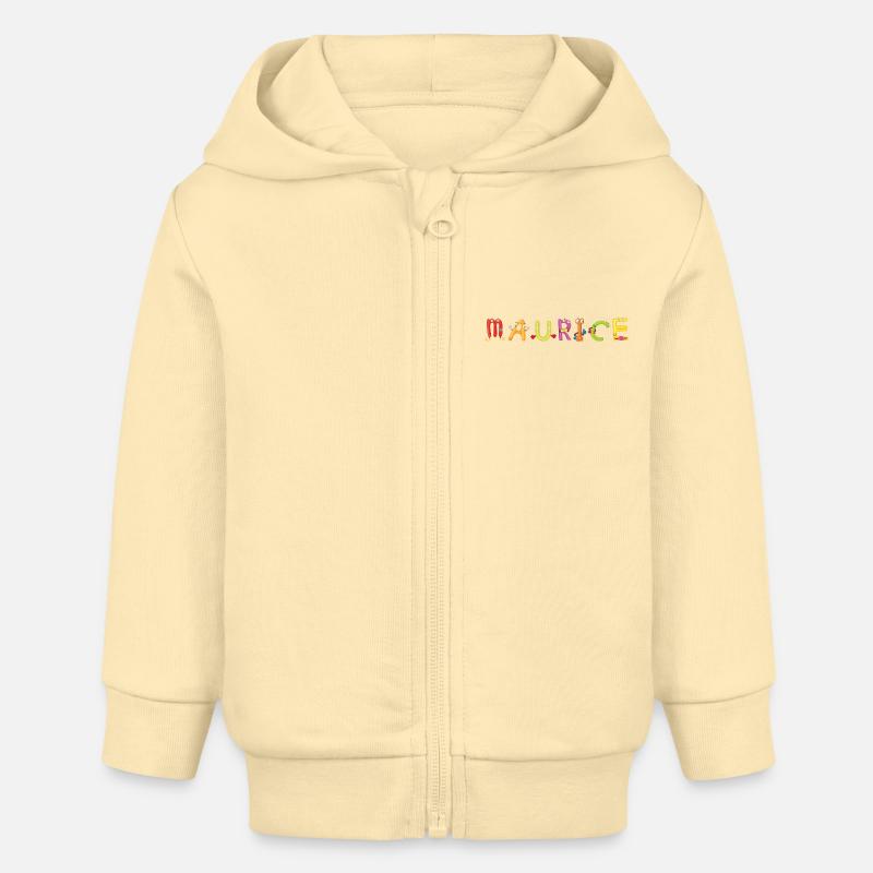 Maurice - Veste à capuche bébé bio Stanley/Stella - crème