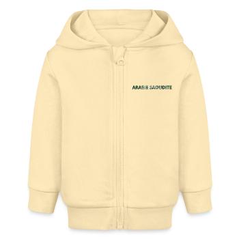 Drapeau Arabie saoudite - Veste à capuche bébé bio Stanley/Stella - crème - Devant