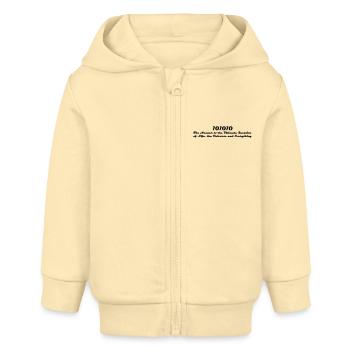 101010 - Baby Organic Kapuzenjacke Baby Connector von Stanley/Stella - Creme - Vorne