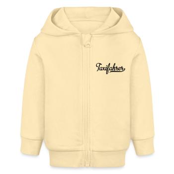 Taxifahrer - Baby Organic Kapuzenjacke Baby Connector von Stanley/Stella - Creme - Vorne