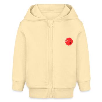 Japanische Schriftzeichen Kunst - ApriNoeScor - Baby Organic Kapuzenjacke Baby Connector von Stanley/Stella - Creme - Vorne