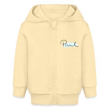 Paul - Baby Organic Kapuzenjacke Baby Connector von Stanley/Stella - Creme - Vorne