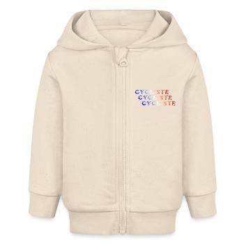 CYCLIST FRANCE Fahrrad Fahrräder - Baby Organic Kapuzenjacke Baby Connector von Stanley/Stella - Natur - Vorne