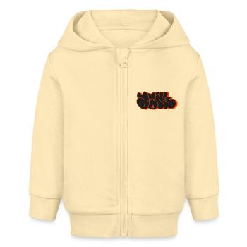 Asik Graffiti Throwup Simple Style Alphabet - Baby Organic Kapuzenjacke Baby Connector von Stanley/Stella - Creme - Vorne