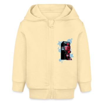 Salut-score - Veste à capuche bébé bio Stanley/Stella - crème - Devant