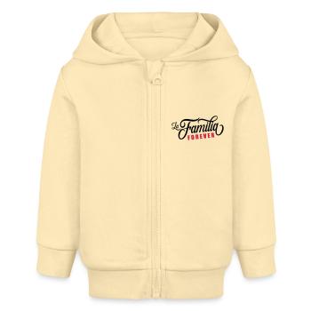 la familia forever - Baby Organic Kapuzenjacke Baby Connector von Stanley/Stella - Creme - Vorne