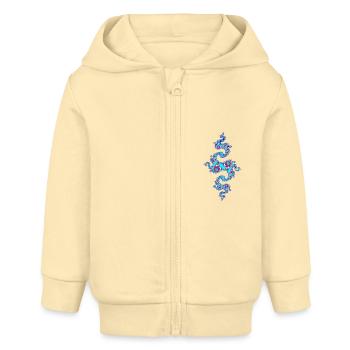 Julia Fraktal - Baby Organic Kapuzenjacke Baby Connector von Stanley/Stella - Creme - Vorne