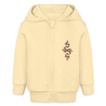 Julia Fraktal - Baby Organic Kapuzenjacke Baby Connector von Stanley/Stella - Creme - Vorne