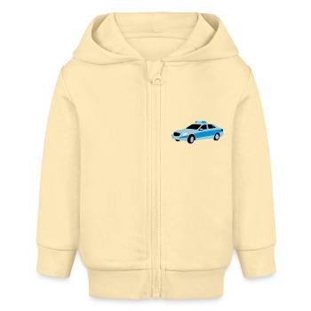 polizei - Baby Organic Kapuzenjacke Baby Connector von Stanley/Stella - Creme - Vorne
