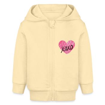 xoxo - Veste à capuche bébé bio Stanley/Stella - crème - Devant