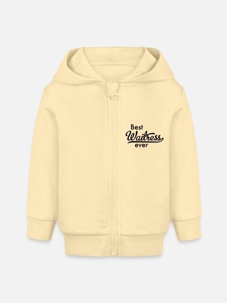 Kellnerin - Baby Organic Kapuzenjacke Baby Connector von Stanley/Stella - Creme