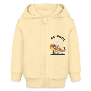 COOL SEIN - Baby Organic Kapuzenjacke Baby Connector von Stanley/Stella - Creme - Vorne