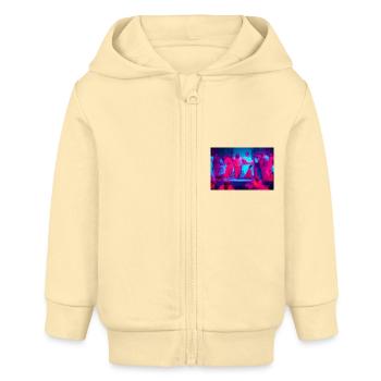 school of athen - Baby Organic Kapuzenjacke Baby Connector von Stanley/Stella - Creme - Vorne