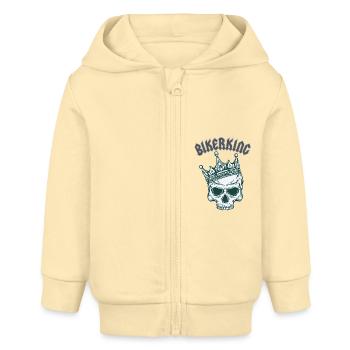 BIKERKING - Baby Organic Kapuzenjacke Baby Connector von Stanley/Stella - Creme - Vorne