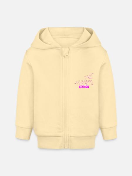 Oxytocin - Baby Organic Kapuzenjacke Baby Connector von Stanley/Stella - Creme