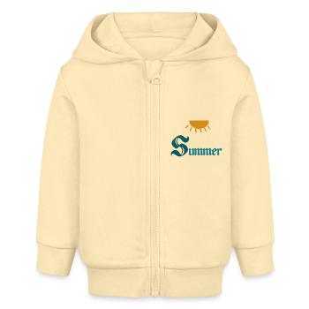 Summer - Baby Organic Kapuzenjacke Baby Connector von Stanley/Stella - Creme - Vorne