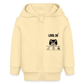 NIVEAU 30 terminé - Veste à capuche bébé bio Stanley/Stella - crème - Devant
