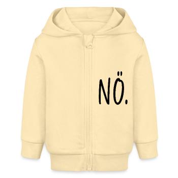 Lower Austrian Statement Saying - Baby Organic Zip-up Hoodie by Stanley/Stella - cream - Front