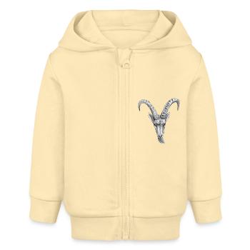 steinbock - Baby Organic Kapuzenjacke Baby Connector von Stanley/Stella - Creme - Vorne