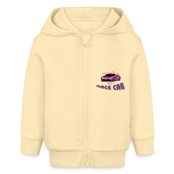 Rennauto - Baby Organic Kapuzenjacke Baby Connector von Stanley/Stella - Creme - Vorne