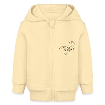PC est mieux - Veste à capuche bébé bio Stanley/Stella - crème - Devant