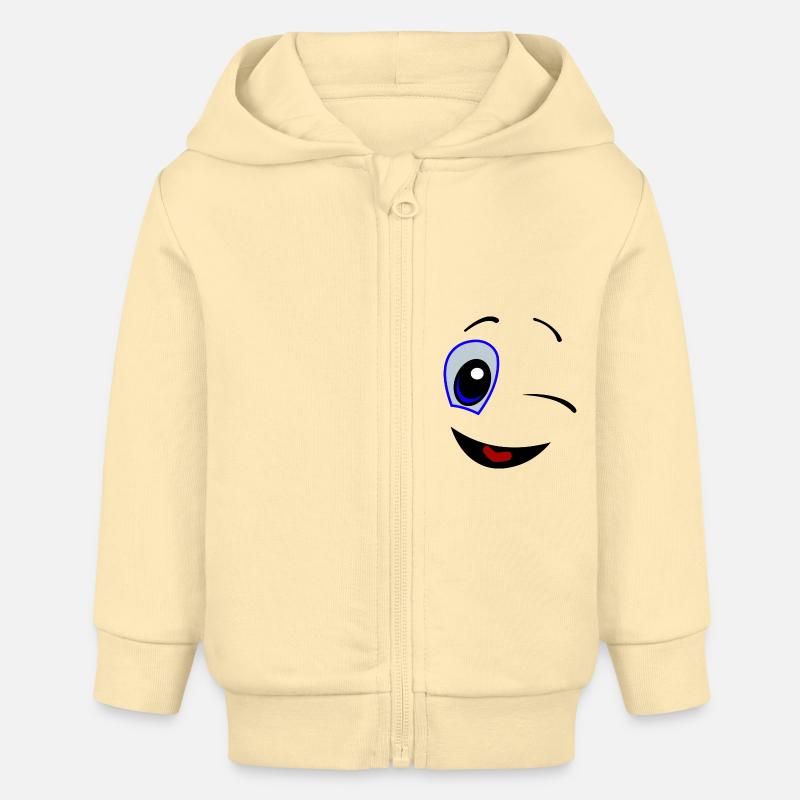 comic 2 - Veste à capuche bébé bio Stanley/Stella - crème