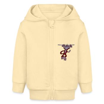 Singe Cheser - Veste à capuche bébé bio Stanley/Stella - crème - Devant