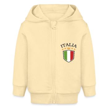 Italie Italien Italien Italie - Veste à capuche bébé bio Stanley/Stella - crème - Devant