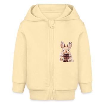 Kaninchen - Baby Organic Kapuzenjacke Baby Connector von Stanley/Stella - Creme - Vorne