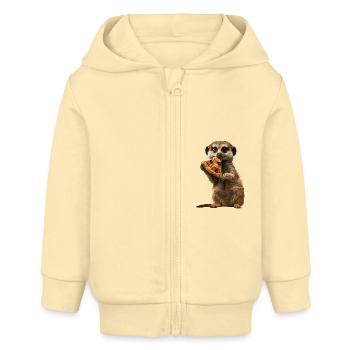 Erdmännchen - Baby Organic Kapuzenjacke Baby Connector von Stanley/Stella - Creme - Vorne